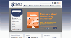 Desktop Screenshot of plutonediciones.com